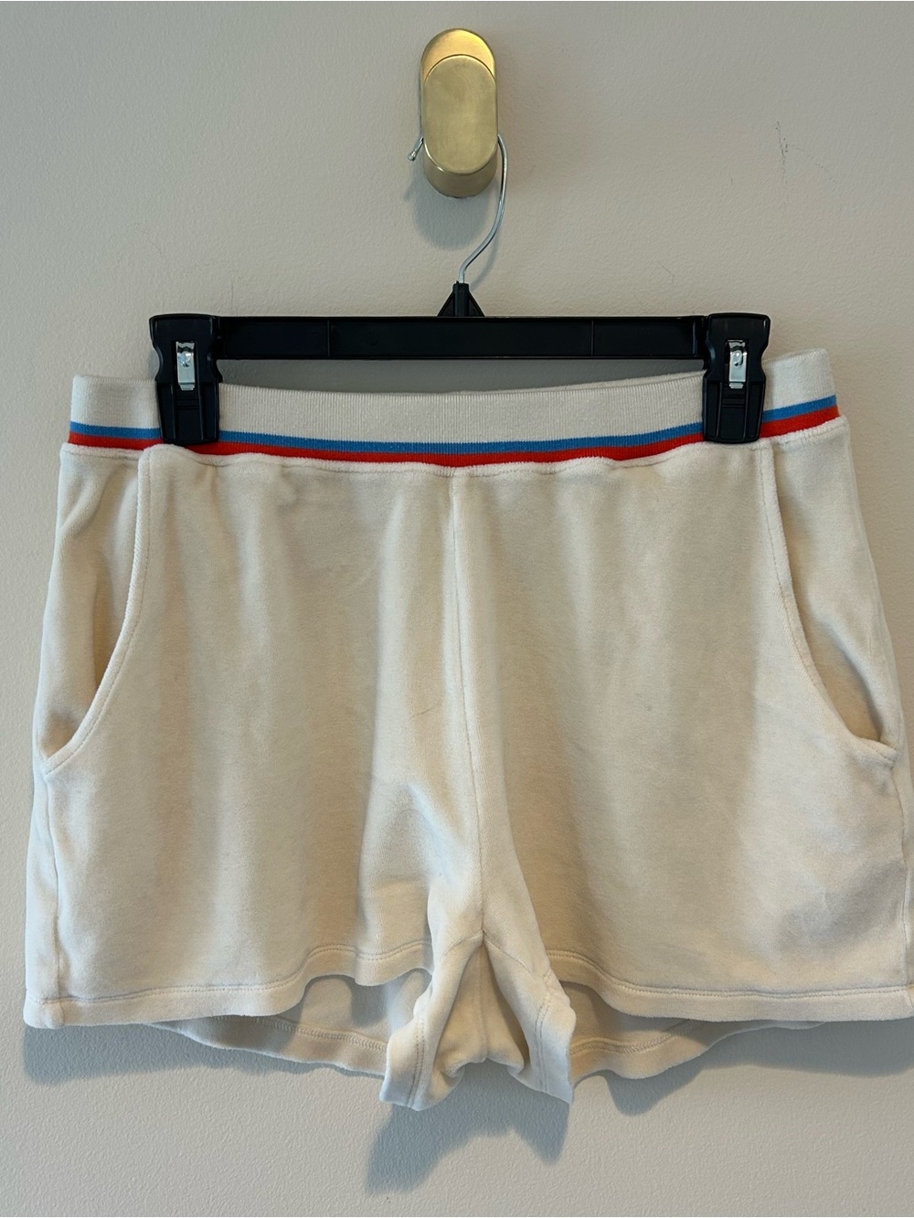 KULE Women’s Venus Terry Cloth with Blue and Red Waistband Stripes Retro Look